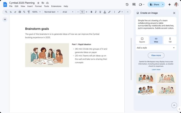 Google Docs Incorpora IA para Crear Imágenes Personalizadas: Lo Que Debes Saber