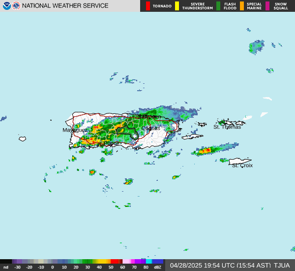 Alerta de inundaciones para San Juan, Carolina y Trujillo Alto