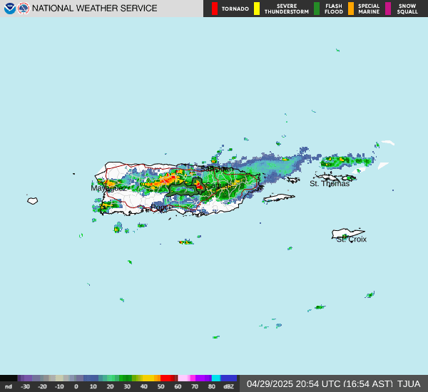 Advertencias de inundaciones en Puerto Rico por intensas lluvias