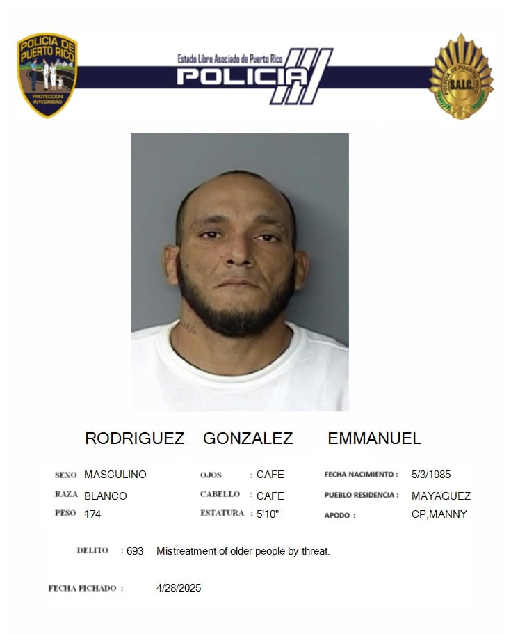 Capturan a uno de los más buscados en Mayagüez