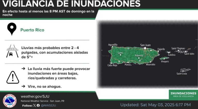 Extienden Vigilancia de Inundaciones hasta el domingo