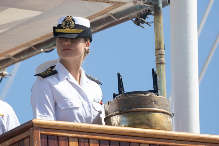 La princesa Leonor llega a Santo Domingo a bordo del buque escuela Juan Sebastián de Elcano