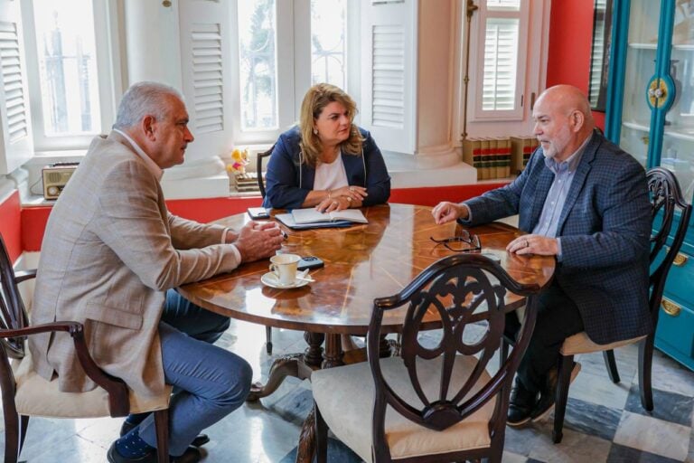 Gobernadora se reúne con Thomas Rivera Schatz y Johnny Méndez para afinar prioridades del país