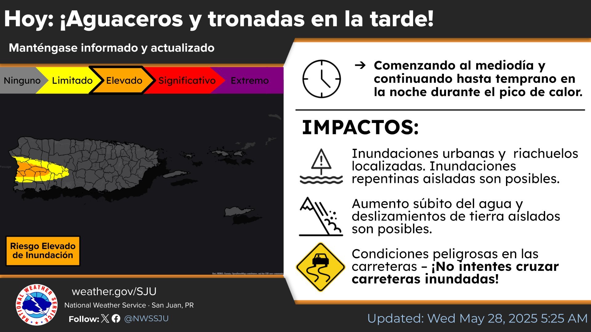 Condiciones brumosas comienzan a disminuir; se esperan aguaceros en el oeste esta tarde