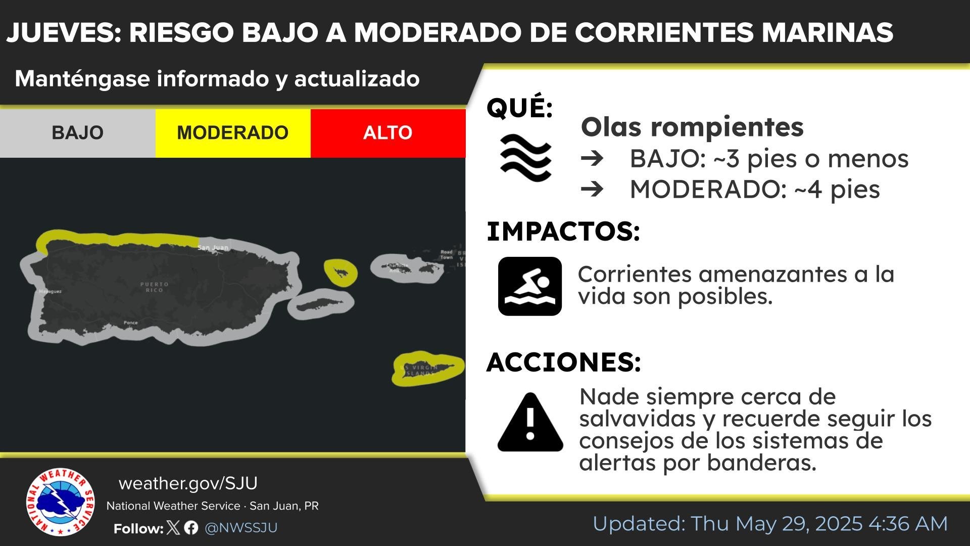 Sin ciclones en el Caribe, pero continúan las lluvias en el oeste de Puerto Rico