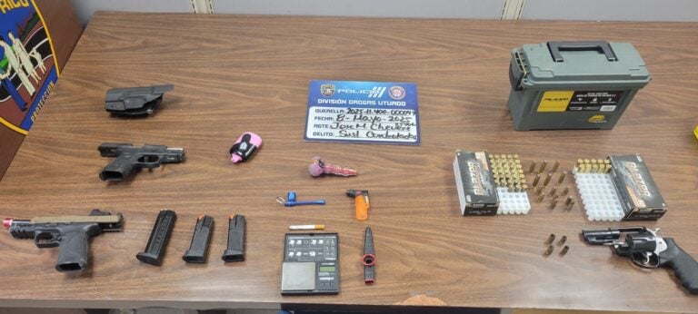 Arrestan a hombre con tres armas de fuego y municiones en Lares
