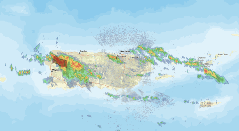Alerta por posibles inundaciones en el oeste de Puerto Rico