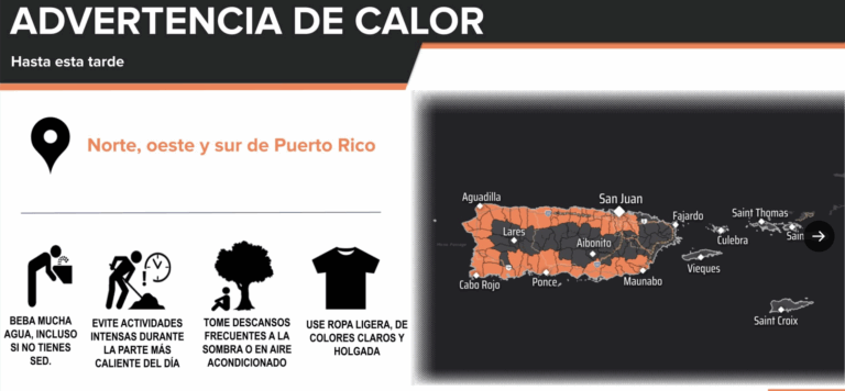 Ola de calor, bruma del Sahara y riesgo de inundaciones afectan a Puerto Rico