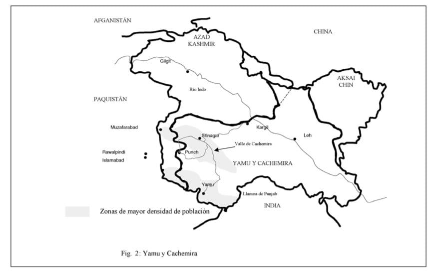Mapas de las regiones en conflicto. Cortesía: Ministerio de Defensa Español
