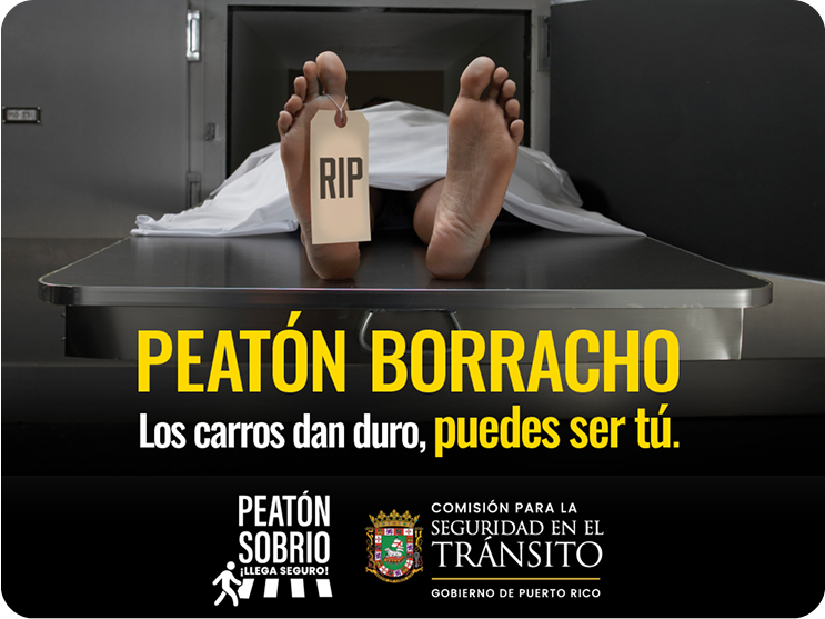 Lanzan campaña para alertar sobre los riesgos de caminar bajo los efectos del alcohol