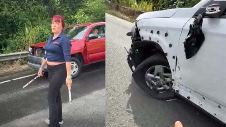 Radican cargos contra mujer que agredió a conductora con tubos de metal tras accidente en San Sebastián