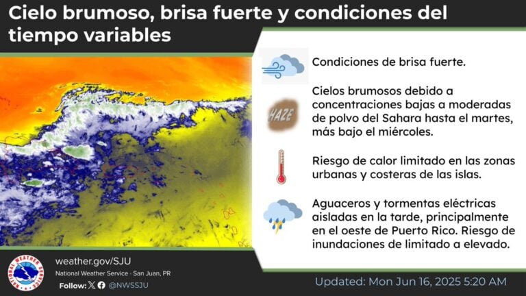 Advertencia por calidad del aire: el polvo del Sahara se intensifica en Puerto Rico