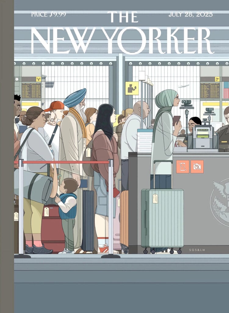 Artistas retratan la política migratoria de Trump en portada de The New Yorker