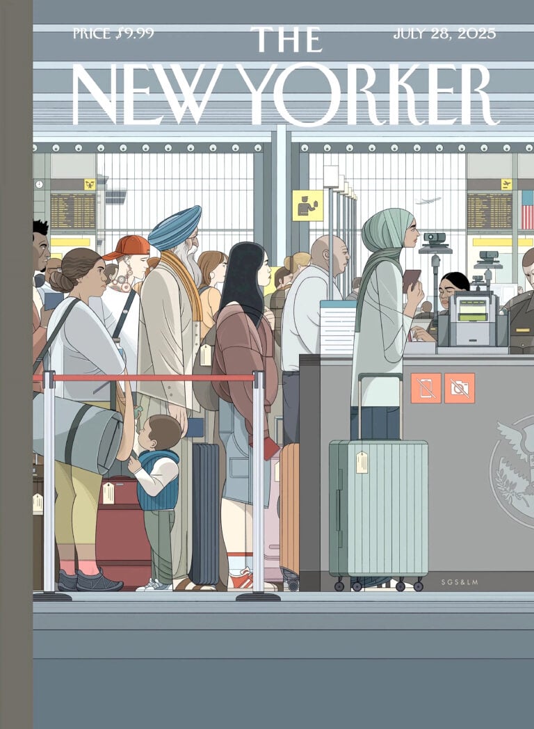 Artistas retratan la política migratoria de Trump en portada de The New Yorker