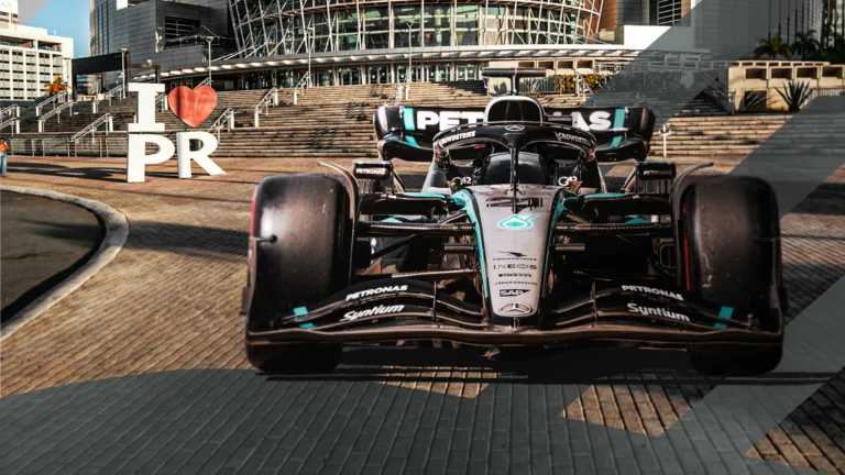 Bad Bunny y la F1 hacen historia: auto de Mercedes-AMG recorrerá el Puente Dos Hermanos