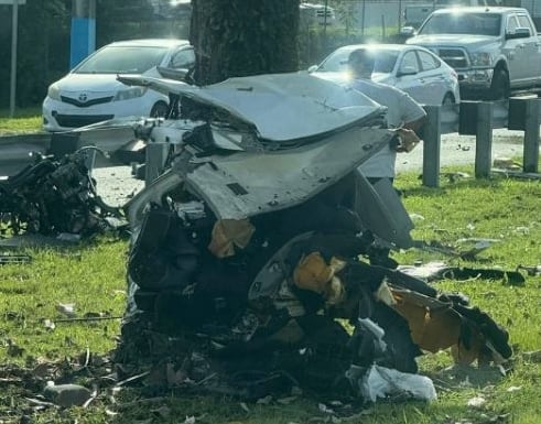 Aparatoso accidente: Muere conductor tras chocar contra árbol