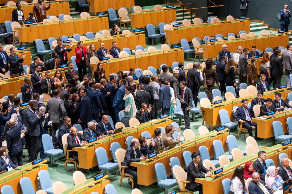 Delegados abandonan Asamblea General de la ONU durante discurso de Netanyahu