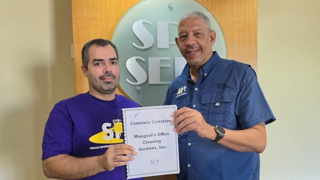 Mangual Office Cleaning y SPT sellan alianza por mejores condiciones laborales