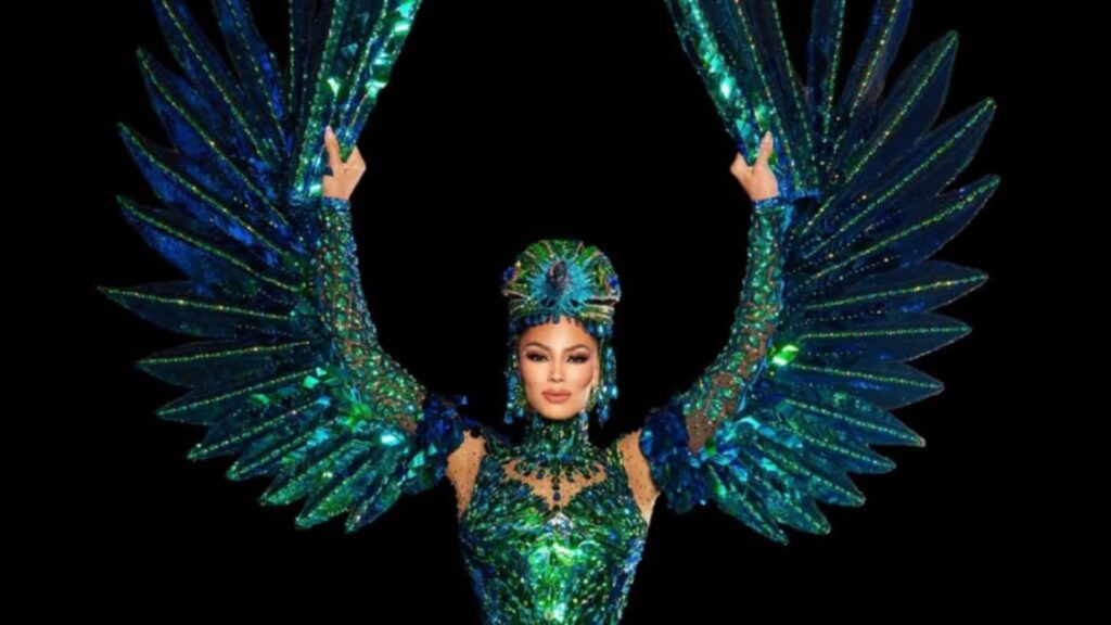 Zashely Alicea Rivera presenta su traje típico “El Zumbador de Puerto Rico” rumbo a Miss Universo 2025