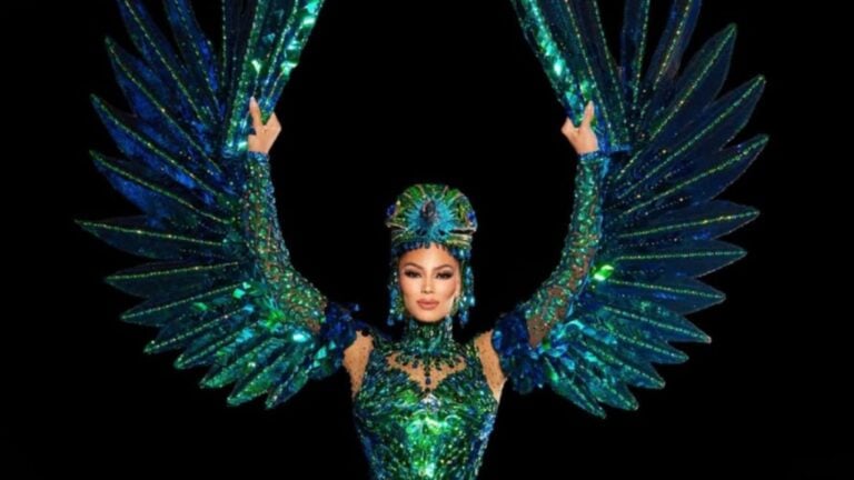 Zashely Alicea Rivera presenta su traje típico “El Zumbador de Puerto Rico” rumbo a Miss Universo 2025