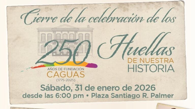 Caguas culmina celebración de sus 250 años con gran evento cultural en la Plaza Palmer