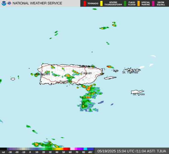 Viernes con condiciones del tiempo variables en Puerto Rico 