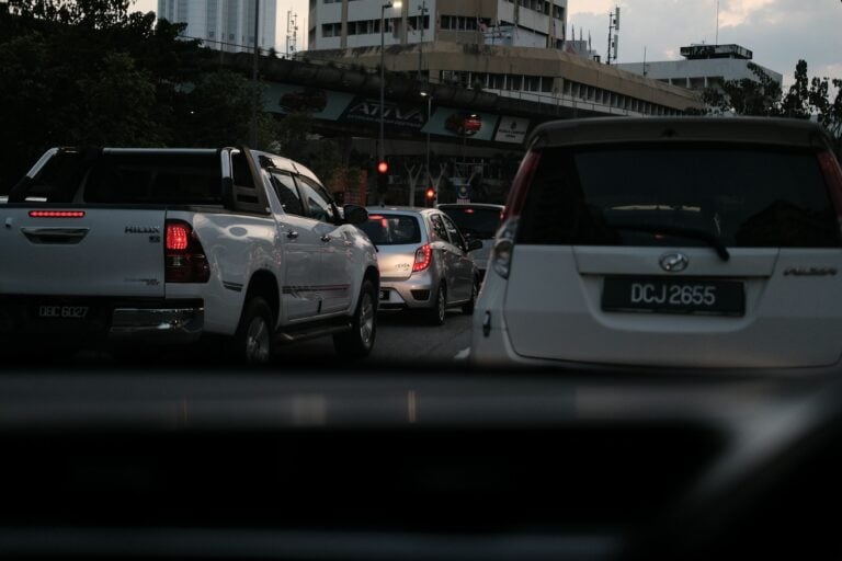 cars on a road