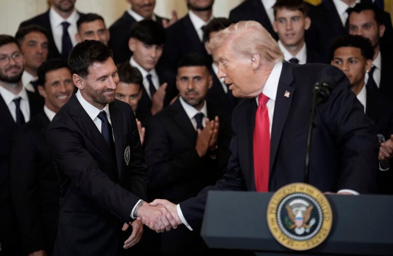 Donald Trump recibe al Inter Miami en la Casa Blanca y dice que Messi es mejor que Pelé