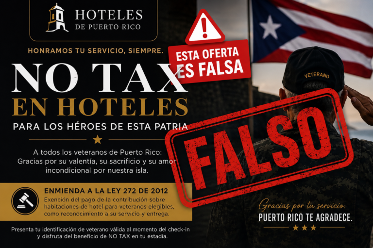 Alertan sobre información falsa que promete descuentos hoteleros inexistentes para veteranos