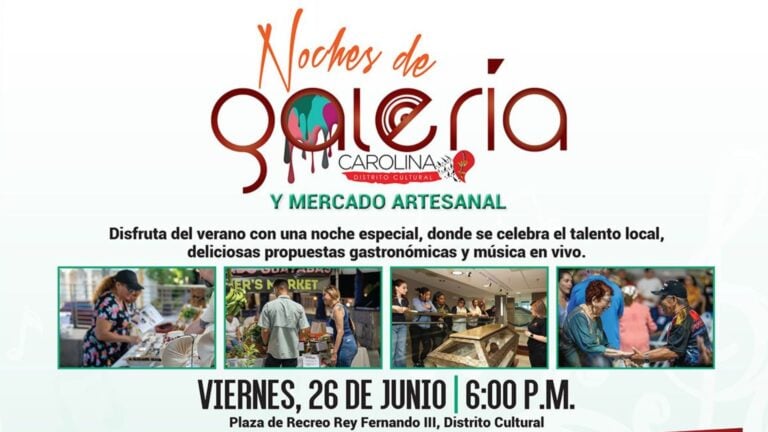 Nueva edición de las noches de galaería y mercado artesanal en Carolina
