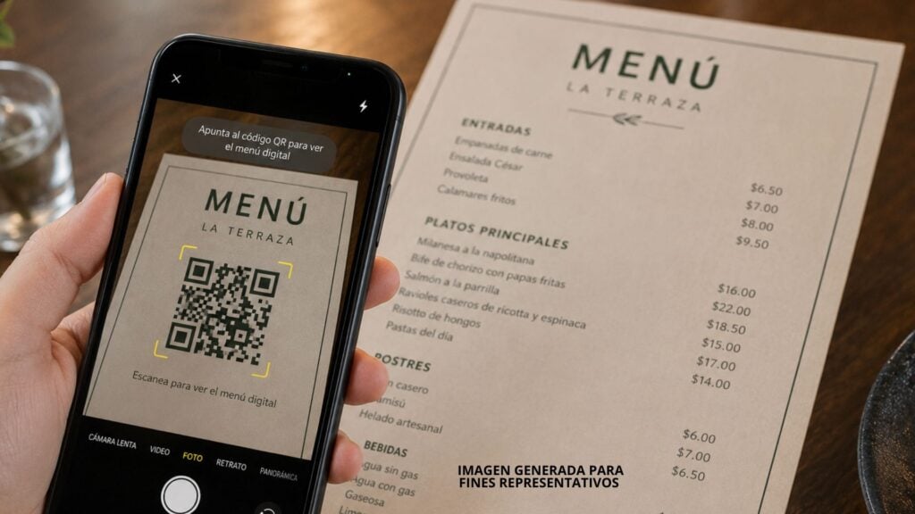 DACO da luz verde al uso de códigos QR en restaurantes y cafeterías