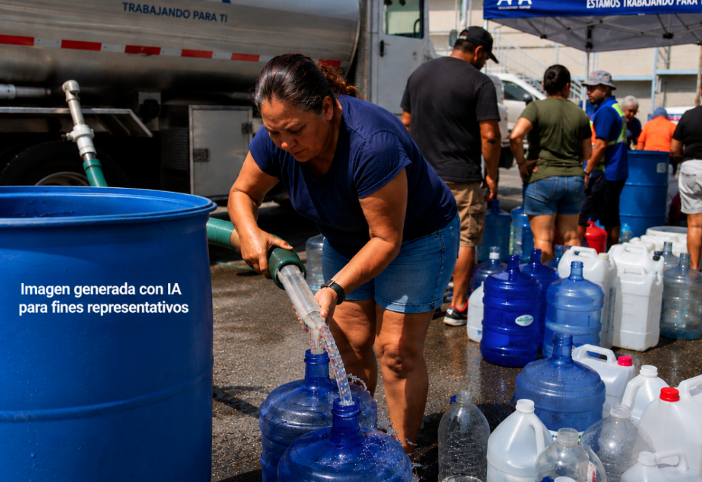 Miles de abonados permanecen sin agua mientras la AAA explota segunda avería en el Superacueducto