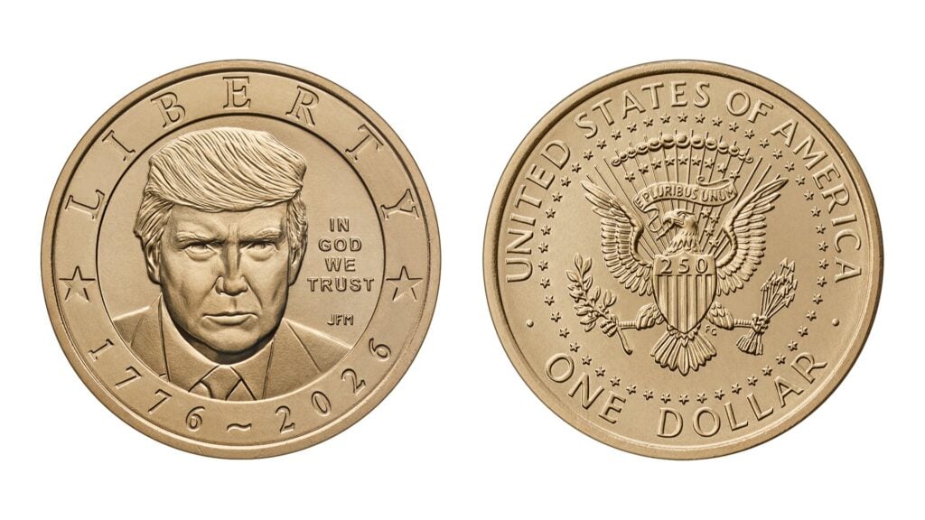 Trump aparecerá en una nueva moneda de un dólar