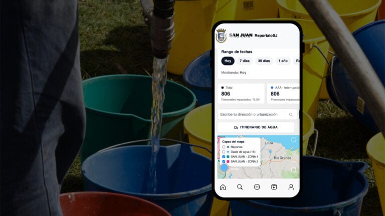 Municipio de San Juan lanza mapa interactivo para informar interrupciones de agua