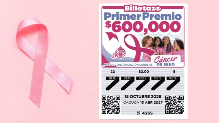 Lotería lleva mensaje de prevención del cáncer de seno en nuevo Billetazo